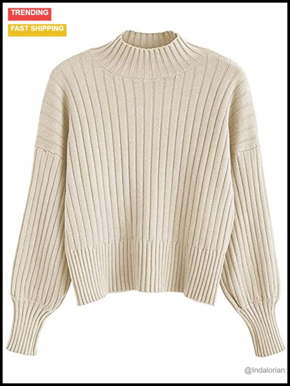 Long Sleeve Cropped Sweater Knit Pullover Top